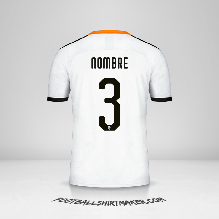Jersey Valencia CF Cup 2019/20 -  nombre - 3