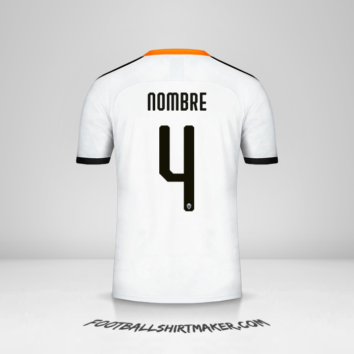 Jersey Valencia CF Cup 2019/20 -  nombre - 4