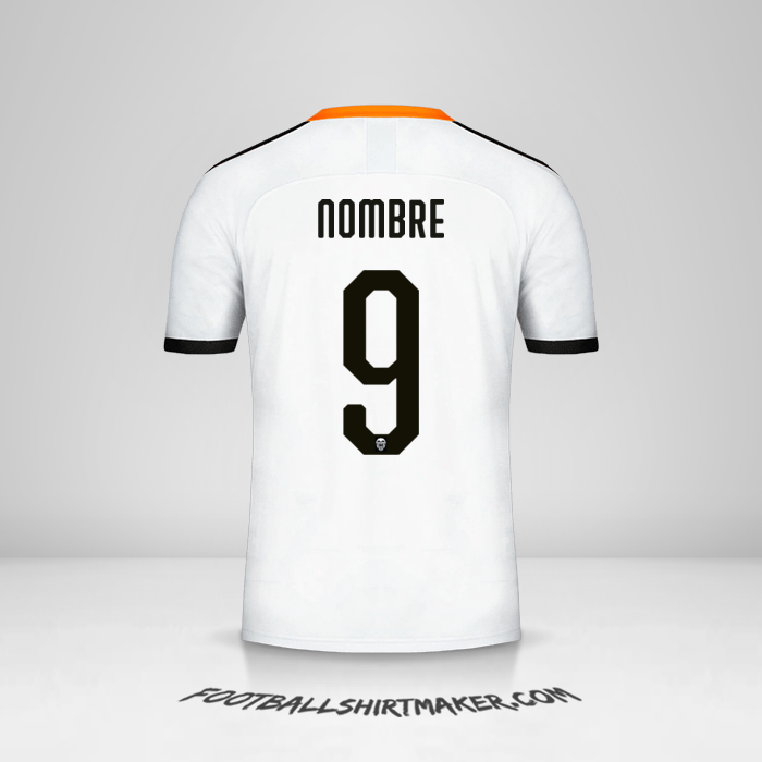 Jersey Valencia CF Cup 2019/20 -  nombre - 9