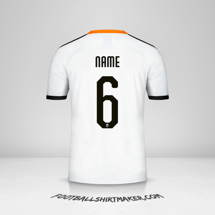 Jersey Valencia CF Cup 2019/20 -  name - 6