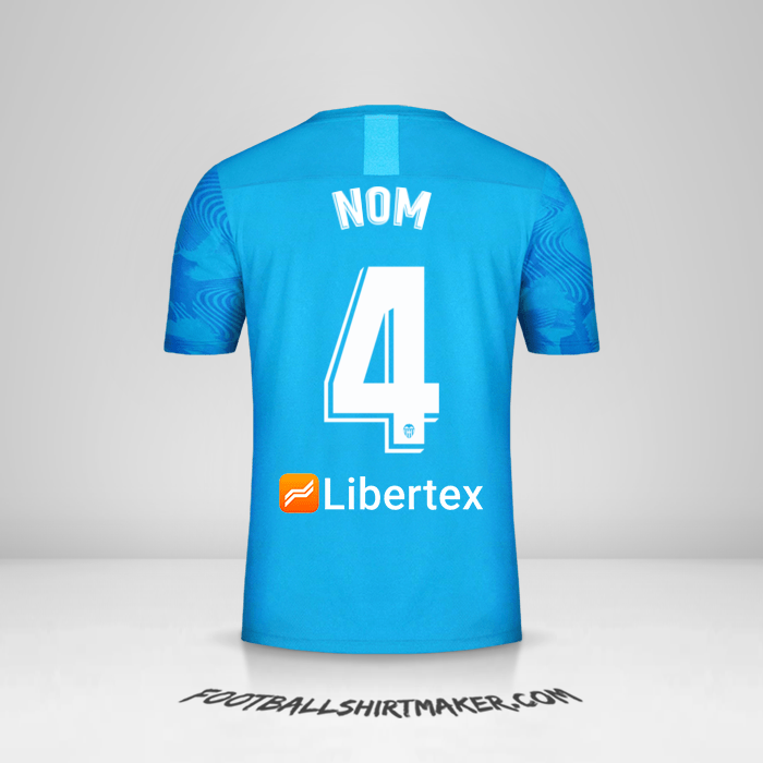 Maillot Valencia CF 2019/20 Troisième -  nom - 4