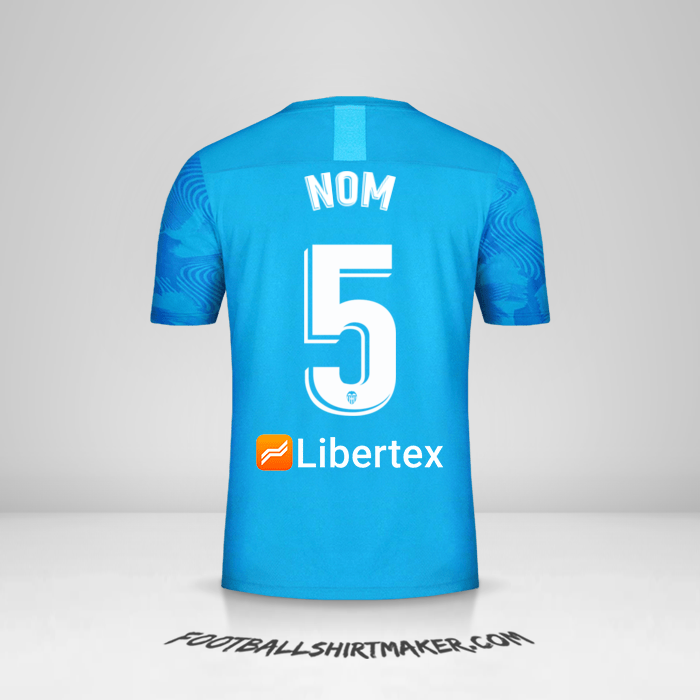 Maillot Valencia CF 2019/20 Troisième -  nom - 5