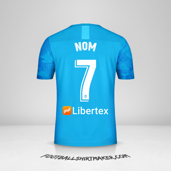 Maillot Valencia CF 2019/20 Troisième -  nom - 7
