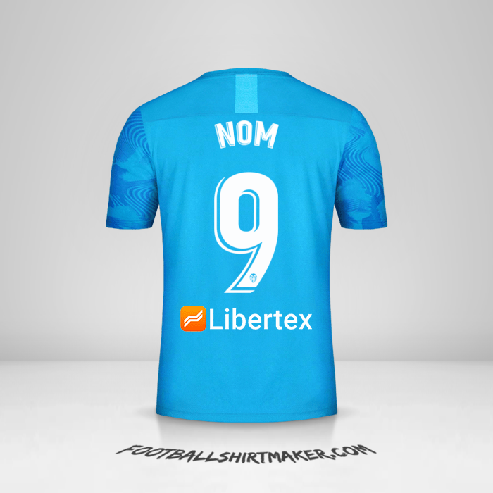 Maillot Valencia CF 2019/20 Troisième -  nom - 9