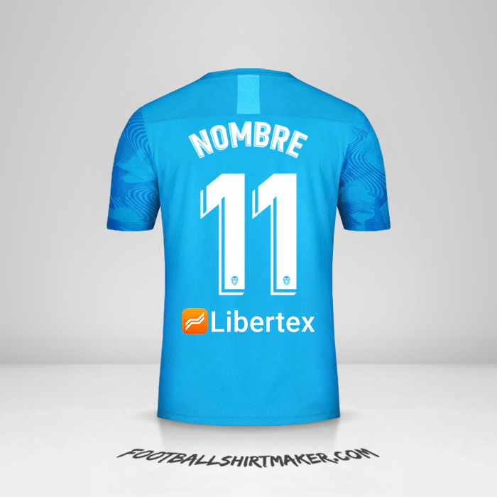 Camiseta Valencia CF 2019/20 Tercera -  nombre - 11
