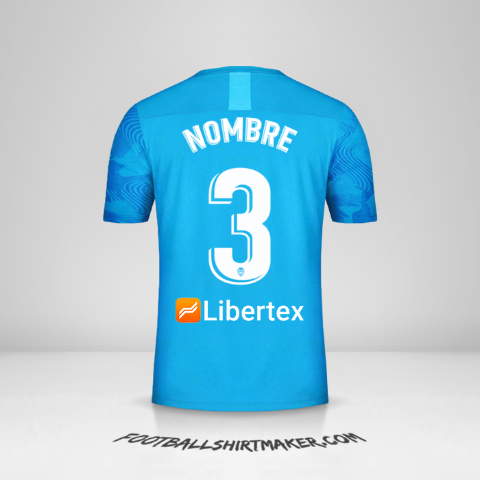 Jersey Valencia CF 2019/20 Tercera -  nombre - 3