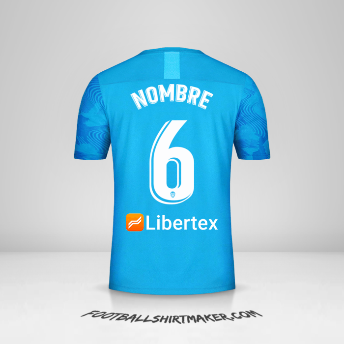 Jersey Valencia CF 2019/20 Tercera -  nombre - 6