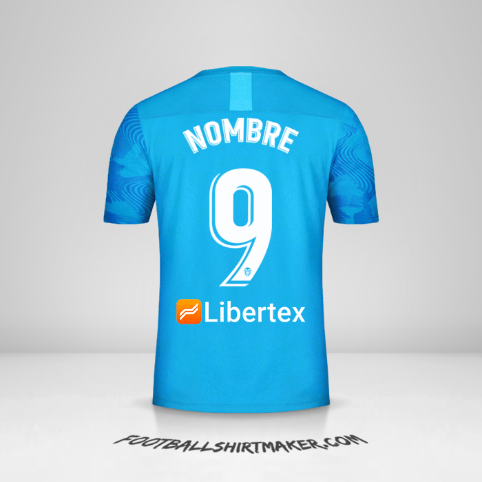 Jersey Valencia CF 2019/20 Tercera -  nombre - 9