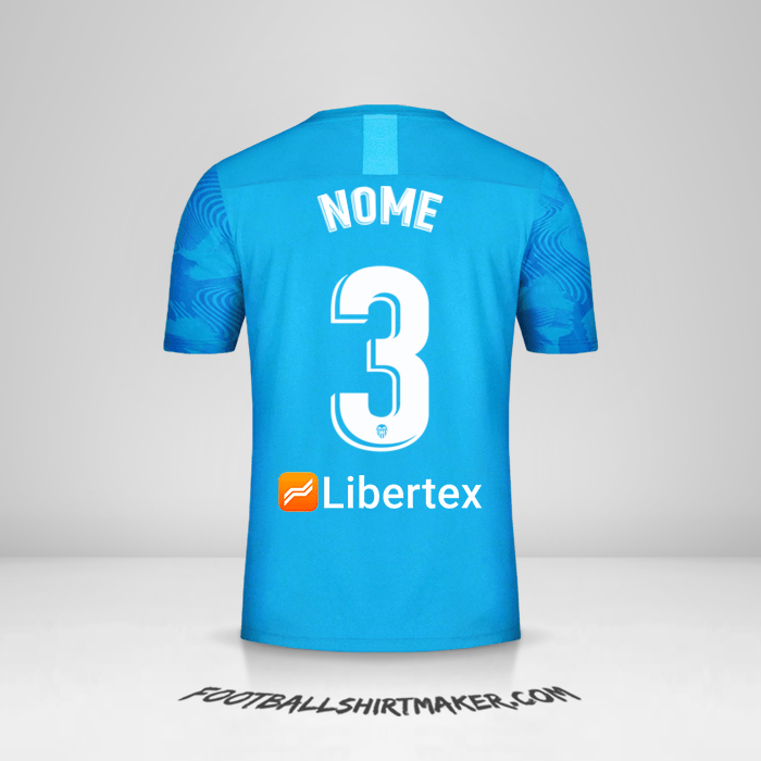 Camisola Valencia CF 2019/20 Terceira -  nome - 3