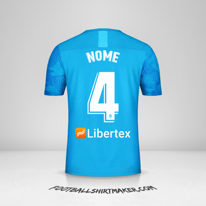 Camisa Valencia CF 2019/20 Terceira -  nome - 4