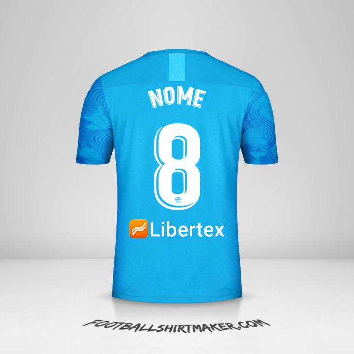 Camisa Valencia CF 2019/20 Terceira -  nome - 8
