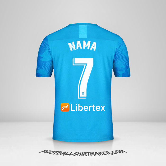 Jersey Valencia CF 2019/20 Ketiga -  nama - 7