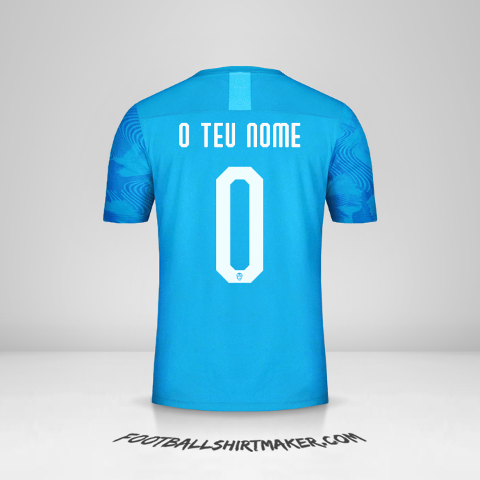 Camisola Valencia CF Cup 2019/20 III -  o teu nome - 0