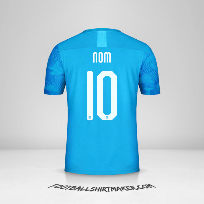 Maillot Valencia CF Cup 2019/20 Troisième -  nom - 10