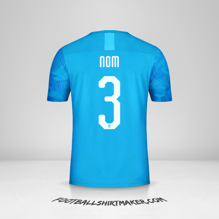 Maillot Valencia CF Cup 2019/20 Troisième -  nom - 3
