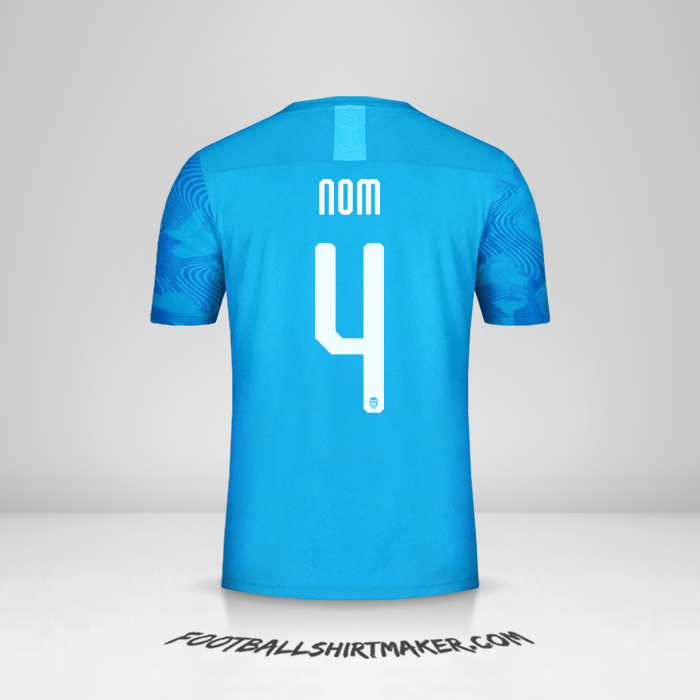 Maillot Valencia CF Cup 2019/20 Troisième -  nom - 4