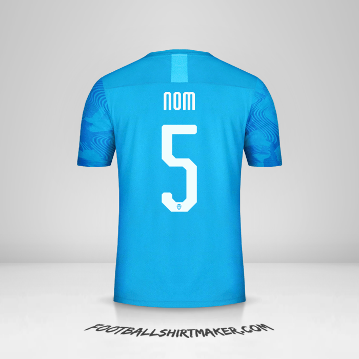 Maillot Valencia CF Cup 2019/20 Troisième -  nom - 5