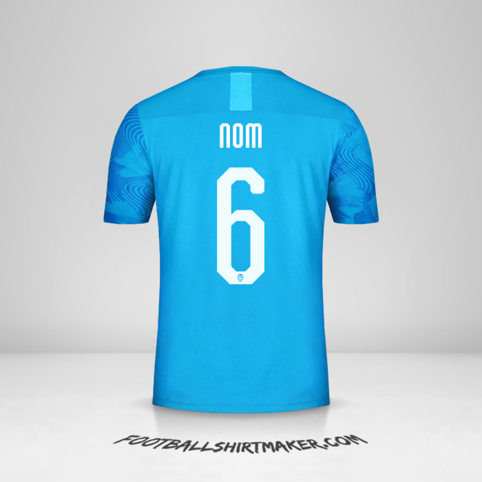 Maillot Valencia CF Cup 2019/20 Troisième -  nom - 6