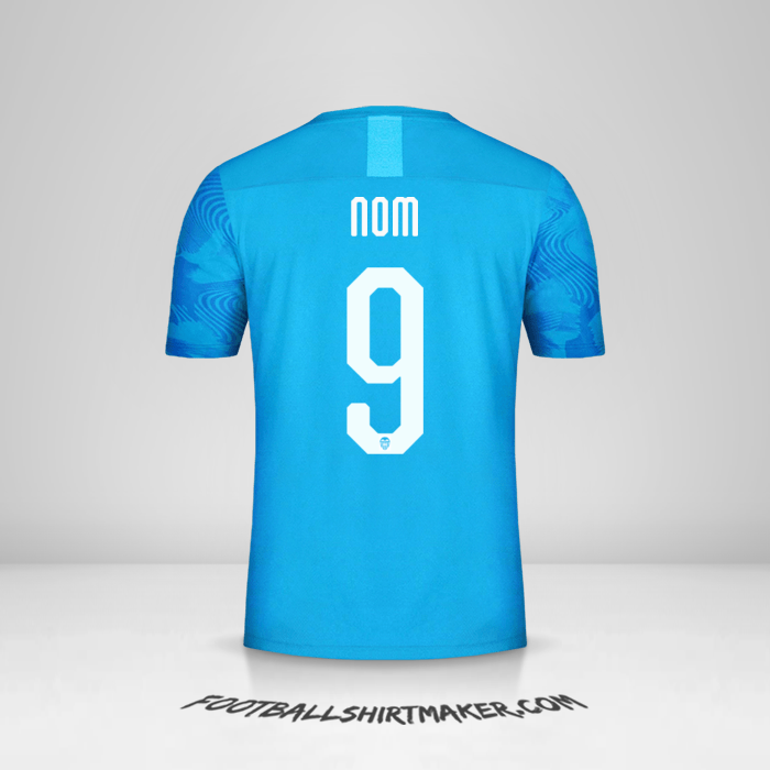 Maillot Valencia CF Cup 2019/20 Troisième -  nom - 9