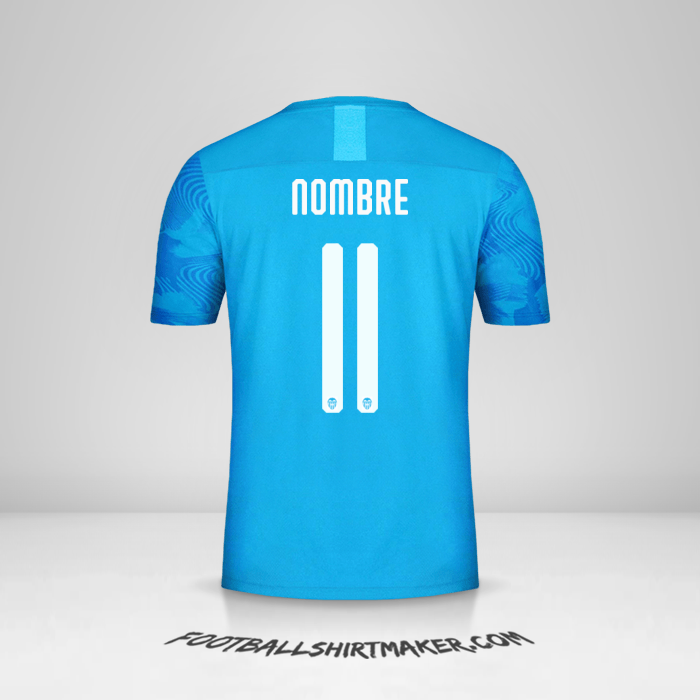 Camiseta Valencia CF Cup 2019/20 Tercera -  nombre - 11