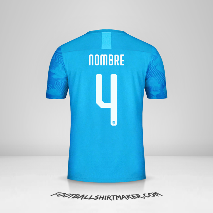 Camiseta Valencia CF Cup 2019/20 Tercera -  nombre - 4