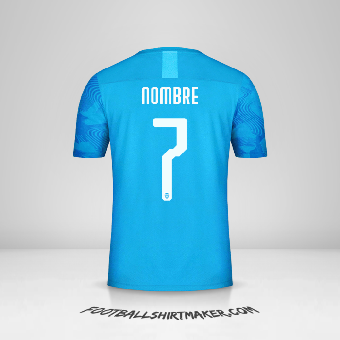 Jersey Valencia CF Cup 2019/20 Tercera -  nombre - 7