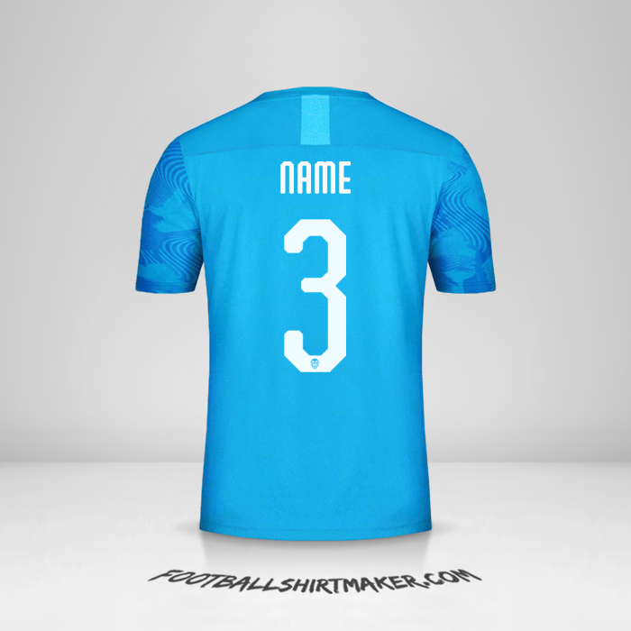 Shirt Valencia CF Cup 2019/20 Third -  name - 3