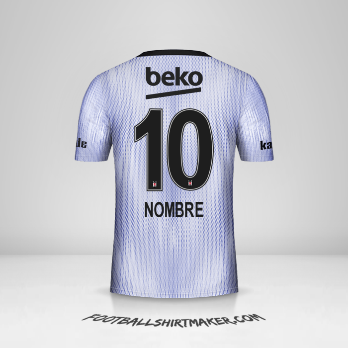 Camiseta Besiktas JK 2019/20 Tercera -  nombre - 10