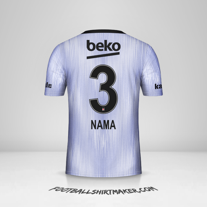 Jersey Besiktas JK 2019/20 Ketiga -  nama - 3