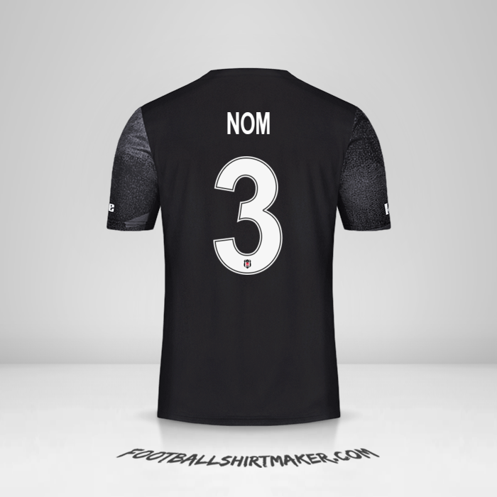 Maillot Besiktas JK Cup 2019/20 Extérieur -  nom - 3