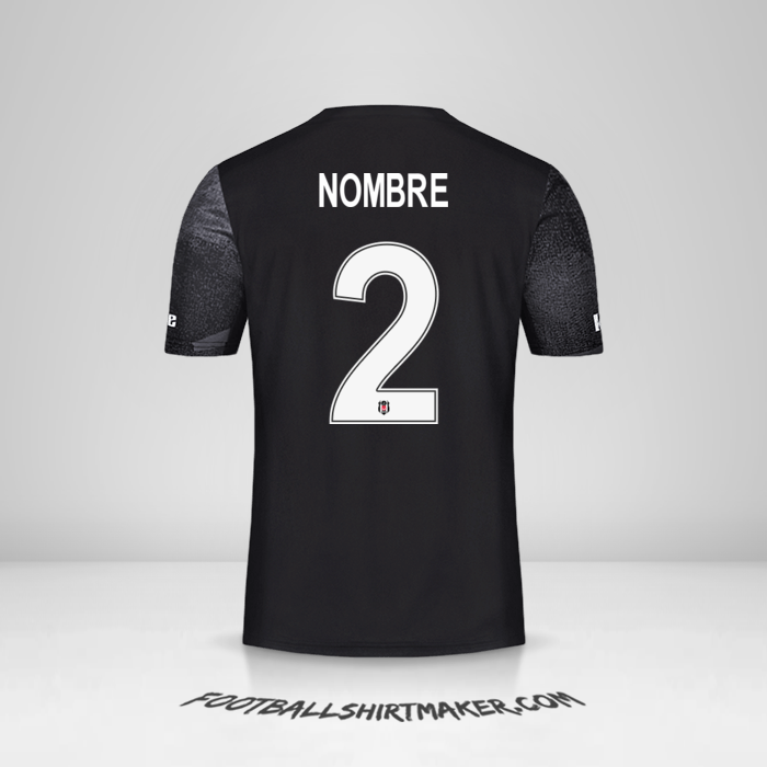 Camiseta Besiktas JK Cup 2019/20 Visita -  nombre - 2