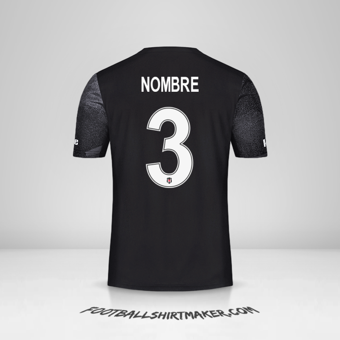 Jersey Besiktas JK Cup 2019/20 Visita -  nombre - 3