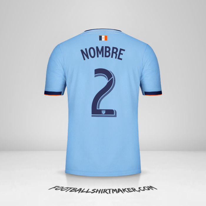 Jersey New York City FC 2019 -  nombre - 2