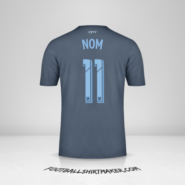 Maillot New York City FC 2018/19 Extérieur -  nom - 11
