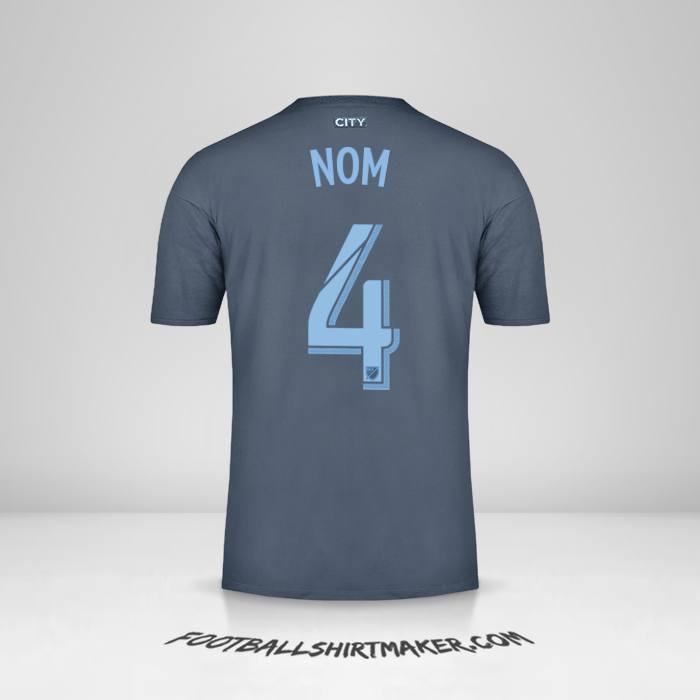 Maillot New York City FC 2018/19 Extérieur -  nom - 4