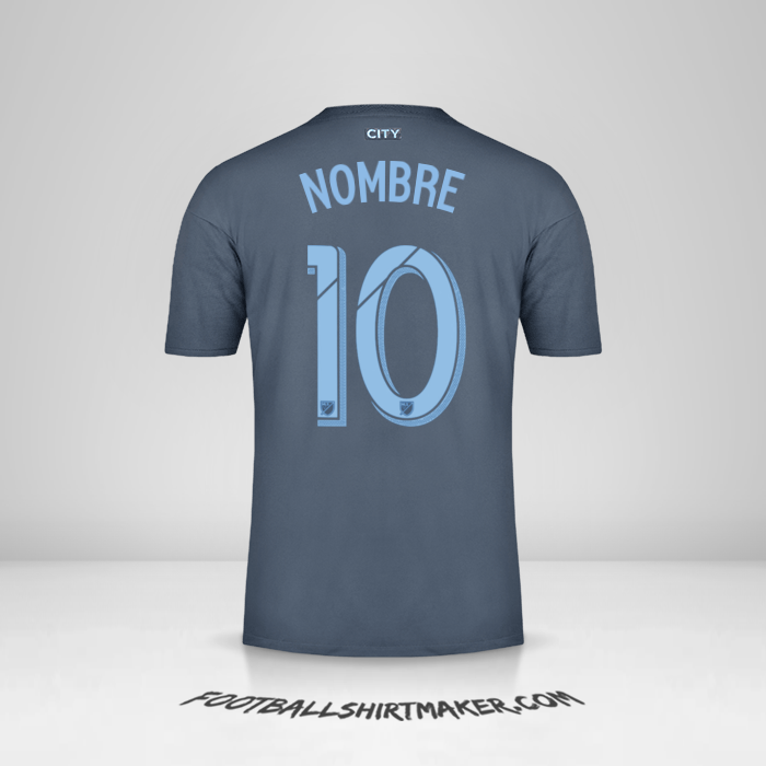 Camiseta New York City FC 2018/19 Visita -  nombre - 10