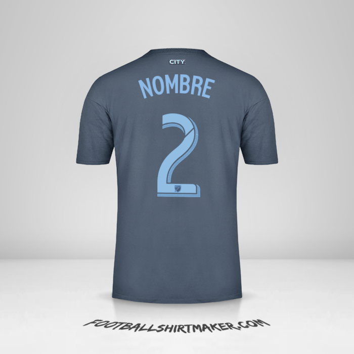 Camiseta New York City FC 2018/19 Visita -  nombre - 2
