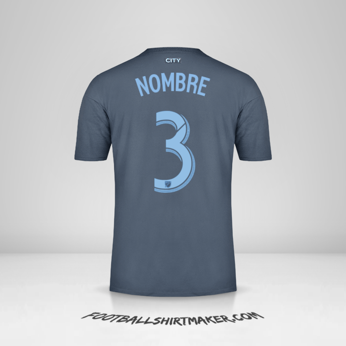 Camiseta New York City FC 2018/19 Visita -  nombre - 3