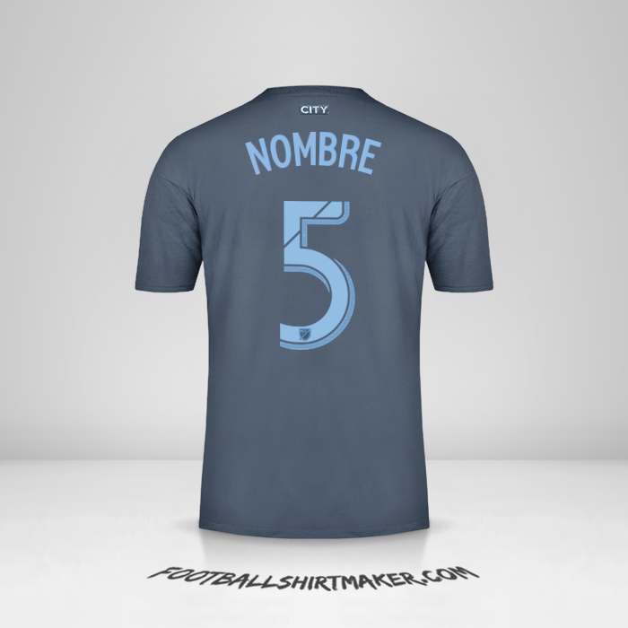 Jersey New York City FC 2018/19 Visita -  nombre - 5