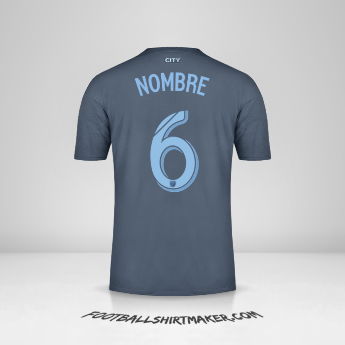 Camiseta New York City FC 2018/19 Visita -  nombre - 6