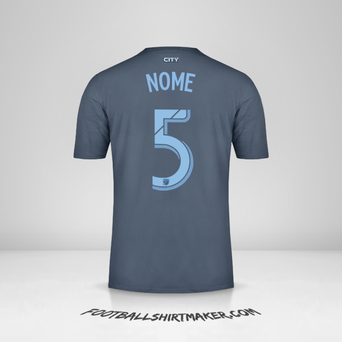 Maglia New York City FC 2018/19 Seconda -  nome - 5