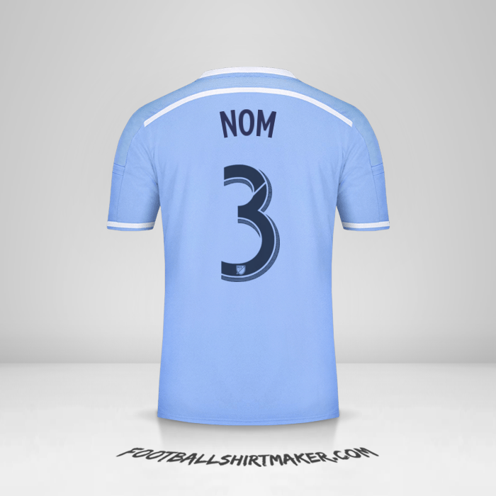 Maillot New York City FC 2015/16 -  nom - 3