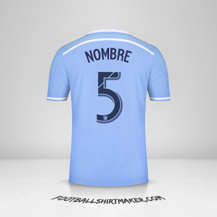 Camiseta New York City FC 2015/16 -  nombre - 5
