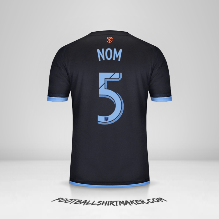 Maillot New York City FC 2015 Extérieur -  nom - 5