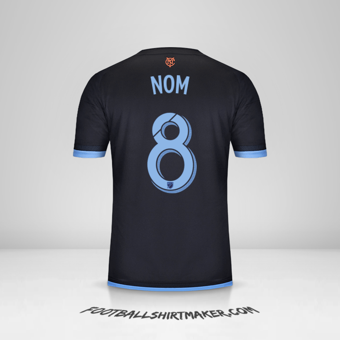 Maillot New York City FC 2015 Extérieur -  nom - 8