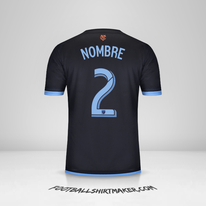 Camiseta New York City FC 2015 Visita -  nombre - 2