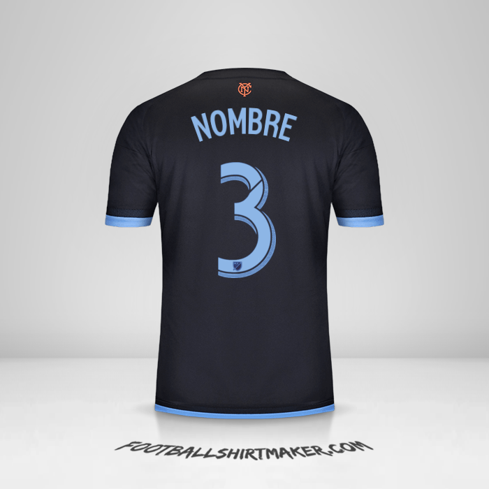 Jersey New York City FC 2015 Visita -  nombre - 3