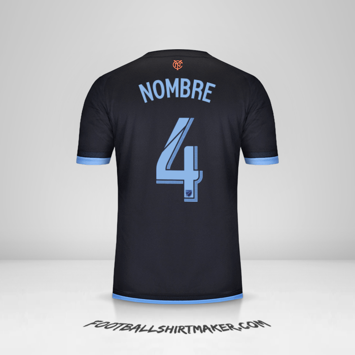Jersey New York City FC 2015 Visita -  nombre - 4