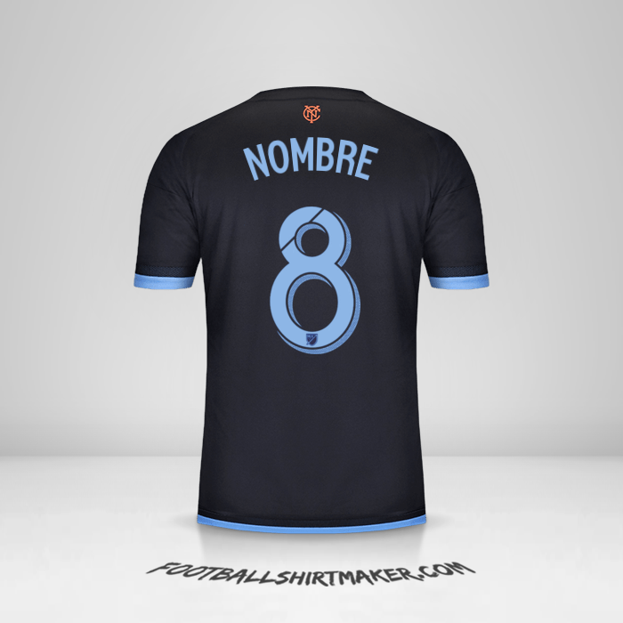 Camiseta New York City FC 2015 Visita -  nombre - 8