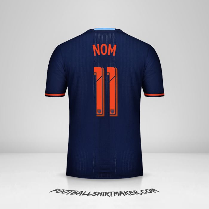 Maillot New York City FC 2016/17 Extérieur -  nom - 11